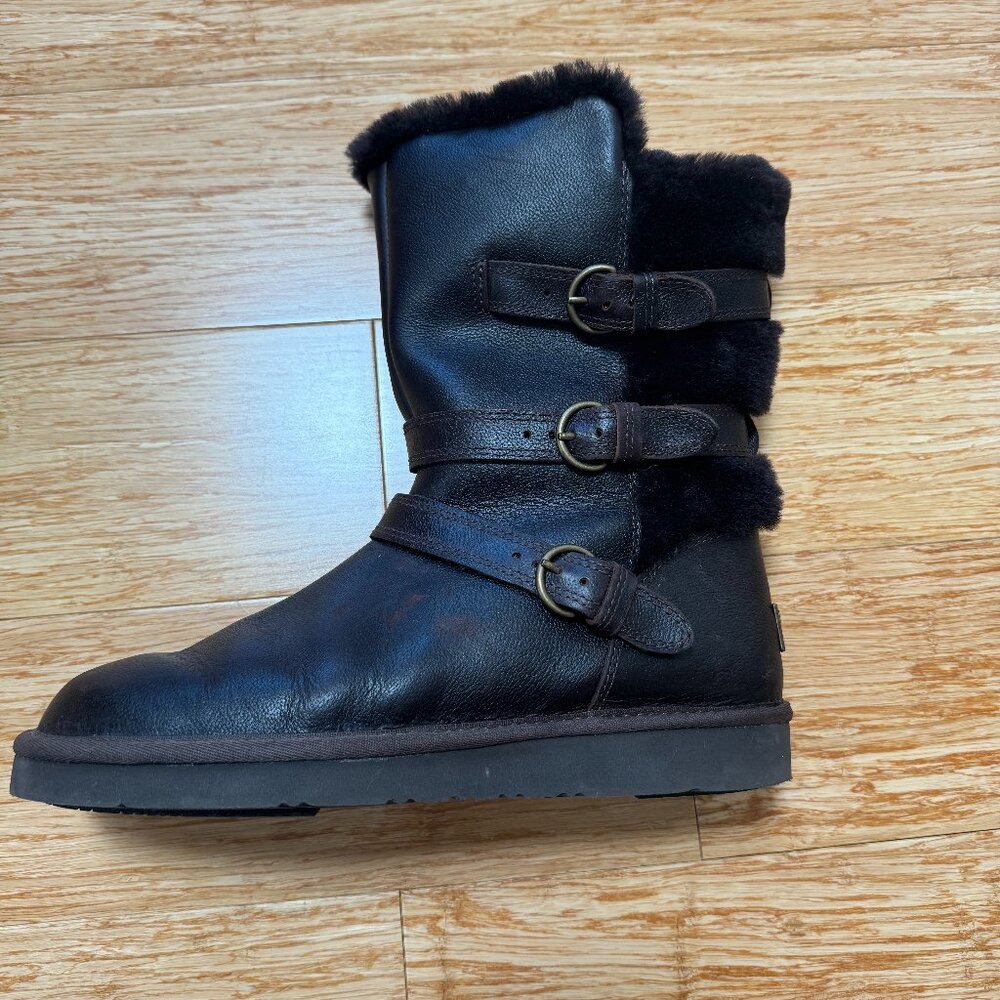 Ugg Dark Brown Leather Boots